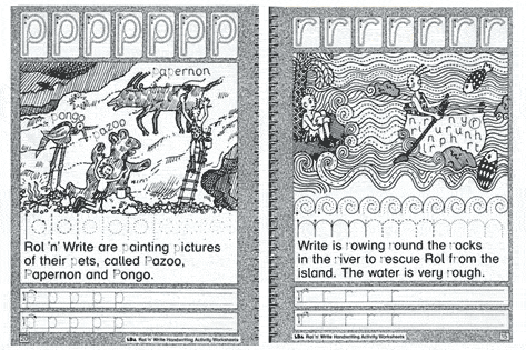 sample pages from Rol 'n' Write.