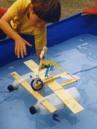 Rubber Band Powered Boat 3.