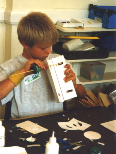 Rubber Band Powered Land Buggy Southwold Summer School 1998 1.