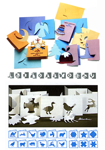 Symmetria pop-up cards & Christmas gift tags .